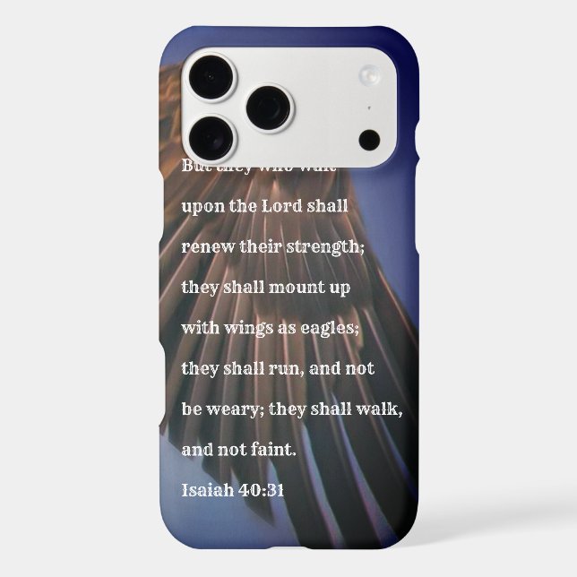 Bible Quote Iphone Case (Back)