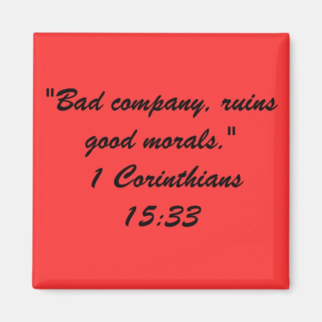 Bible Quote Mag Magnet (Front)