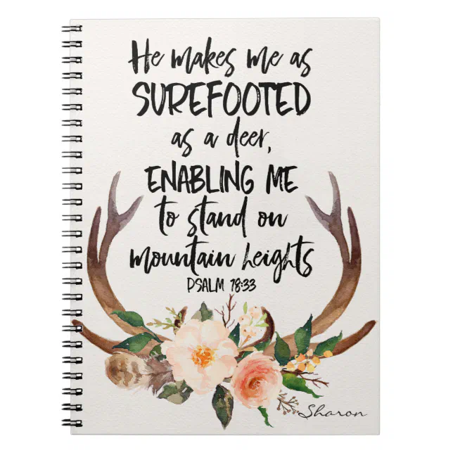 Bible Quote Personalized Notebook | Zazzle