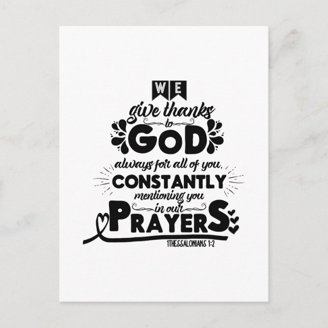 Bible Quote Postcard (Front)