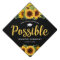 Bible Quote Sunflower Graduation Cap Topper