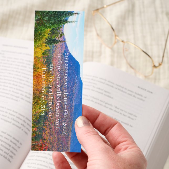 Bible Quote you are never alone Bookmarks (Hand)