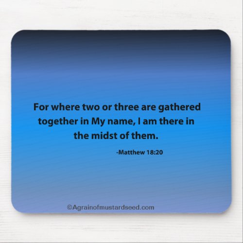 Bible Quotes Christian Mouse Pad