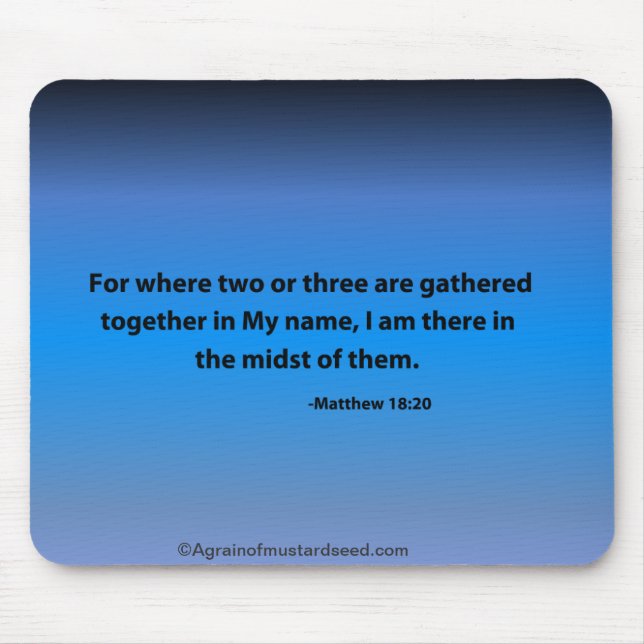 Bible Quotes Christian Mouse Pad (Front)