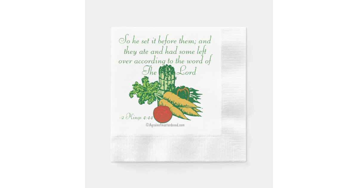 Bible Quotes Christian Paper Napkins Zazzle