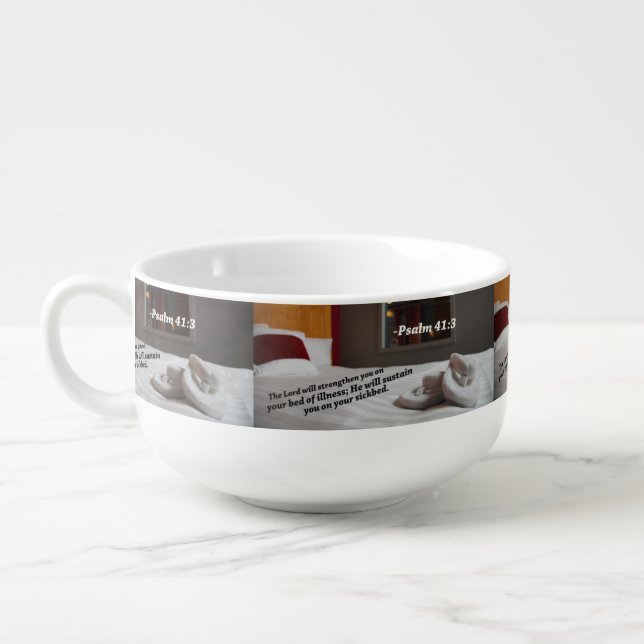 Bible Quotes Christian Soup Mug (Right)