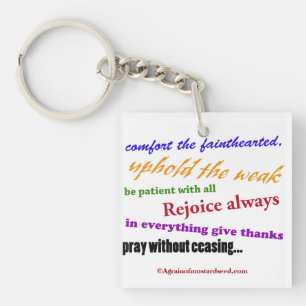 Bible Quotes Inspirational Keychain