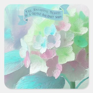 Bible Quotes Mothers, Oil Painted Orthensia Flower