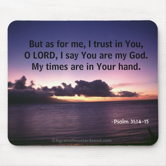 Bible Quotes Mouse Pad (Front)