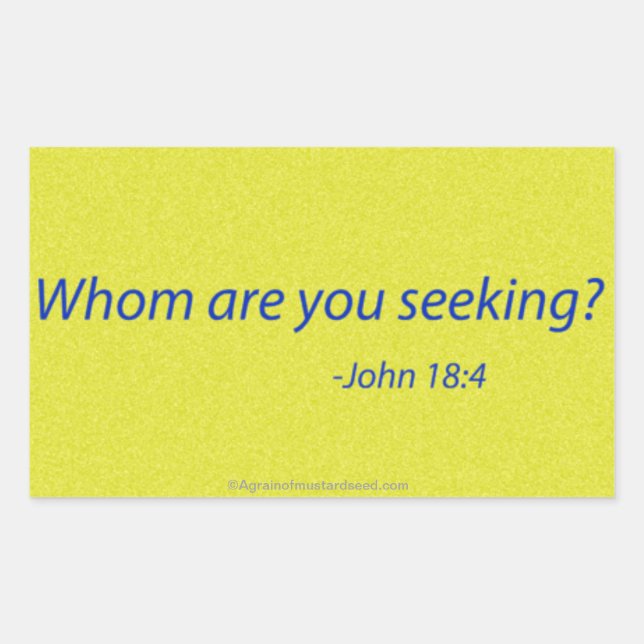 Bible Quotes Rectangular Sticker (Front)