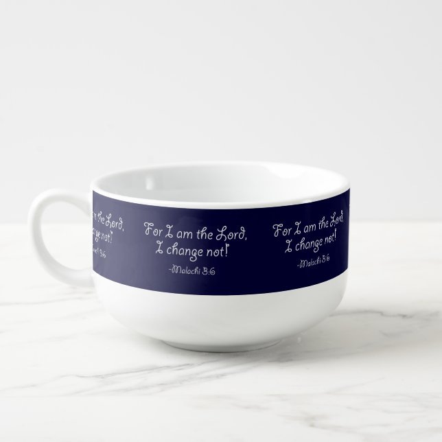 Bible Quotes Soup Mug (Right)