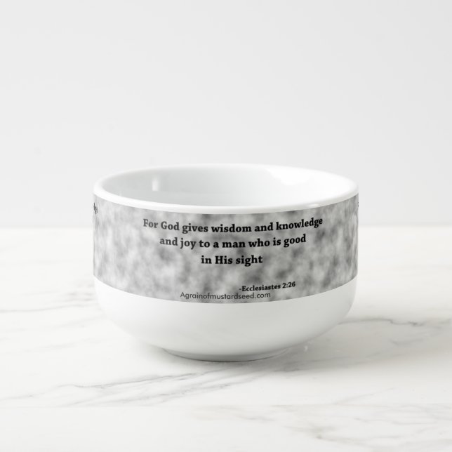 Bible Quotes Soup Mug (Front)