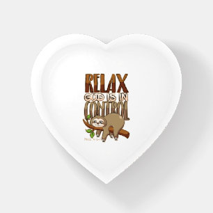 Bible Quotes Vers God Is In Control - Sloth Love Paperweight