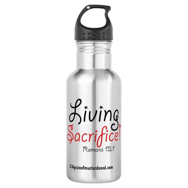 Bible Quotes Water Bottle (Front)