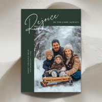 Bible Rejoice Religious Christmas Photo Green
