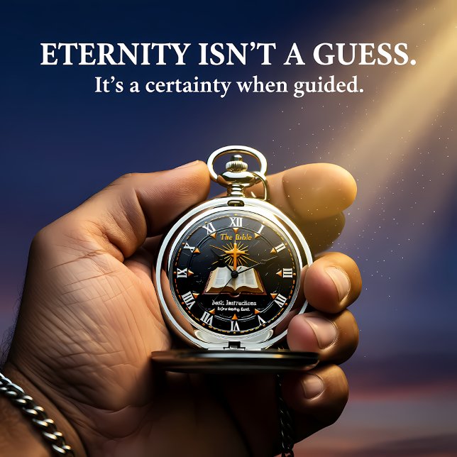 Bible Roman Numeral Jesus Instructions Pocket Watch (Creator Uploaded)