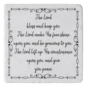 Bible Scripture Aaronic Blessing Numb 6:24-26 Trivet