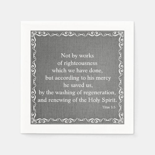 Bible Scripture Blessing _ Titus 35 Paper Napkins