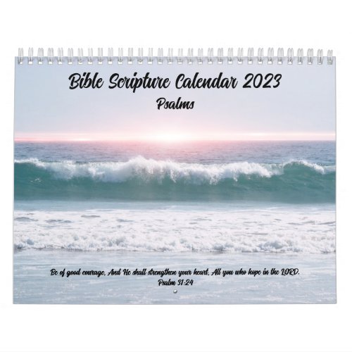 Bible Scripture Calendar 2023 Psalms