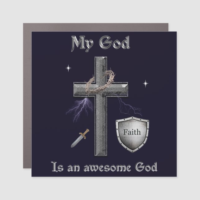 Bible Scripture Car Magnet (Front)