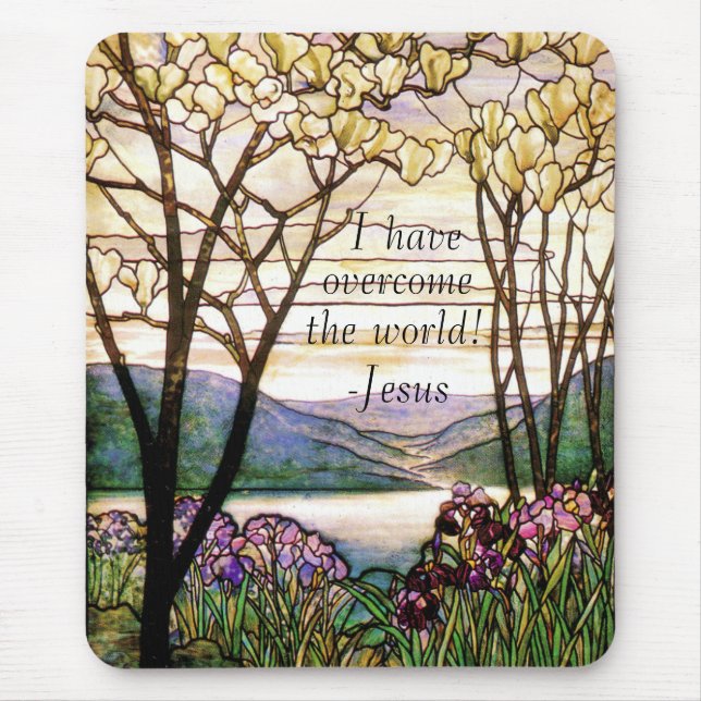 Bible Scripture Christian Inspiration Mouse Pad (Front)