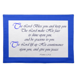 Bible Scripture Christian Inspiration Placemat