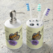 Bible Scripture Christian Inspiration Soap Dispenser & Toothbrush Holder (Front)