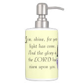 Bible Scripture Christian Inspiration Soap Dispenser & Toothbrush Holder (Right)