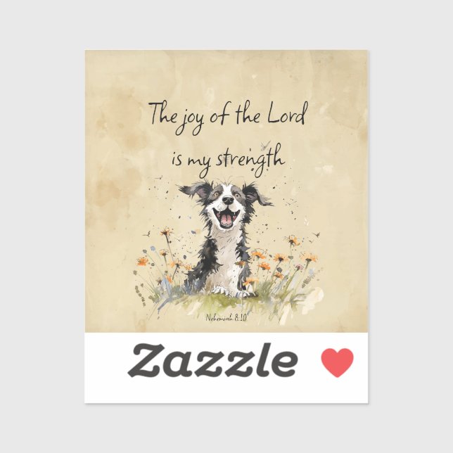 Bible Scripture Encouragement The Joy of The Lord Sticker (Sheet)
