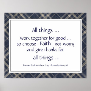 Bible Scripture Encouragement Uplifting Quotes Poster