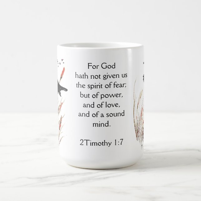 Bible Scripture God has given Blackbird Coffee Mug (Center)