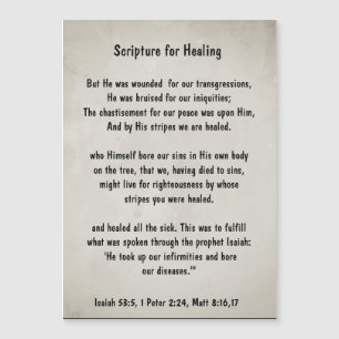 Bible Scripture Healing Health Sickness Get Well