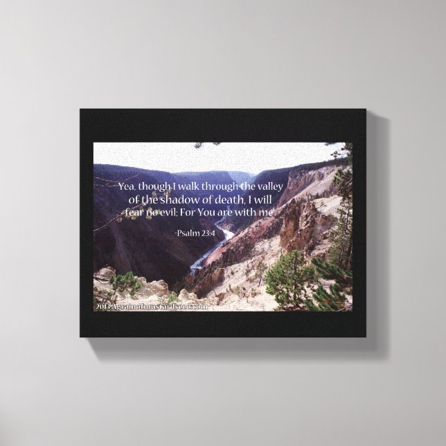 Bible Scripture Inspirational Canvas Print (Front)