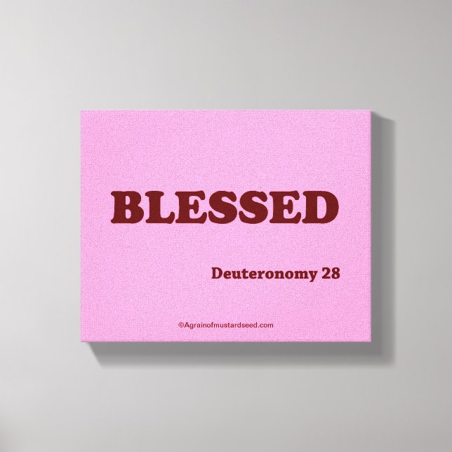 Bible Scripture Inspirational Canvas Print (Front)
