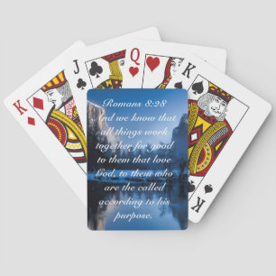 Bible Scripture Inspirational Mountain Poker Cards