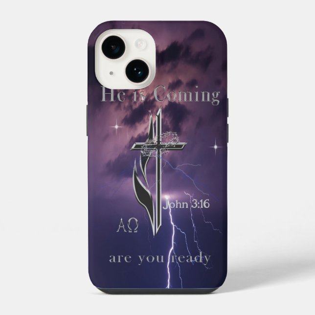 Bible scripture John 3:16 Iphone Case (Back)