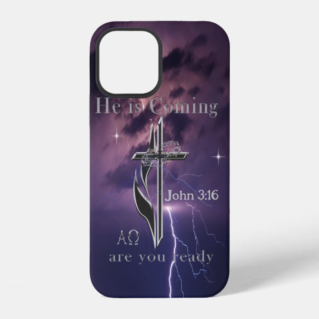 Bible scripture John 3:16 Iphone Case (Back)
