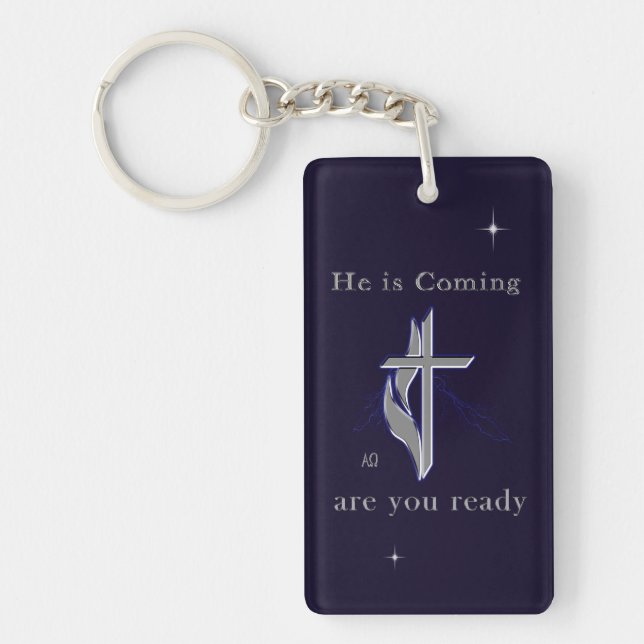 Bible scripture John 3:16 Keychain (Front)