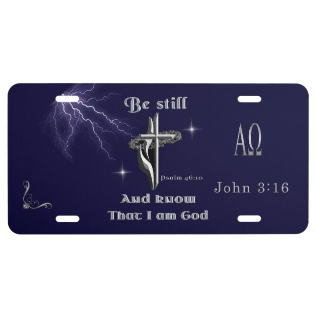 Bible Scripture License Plate (Front)