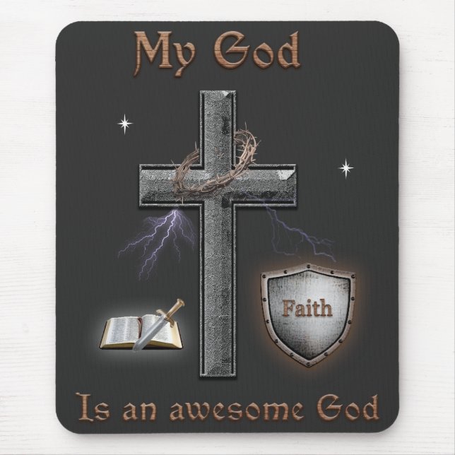 Bible Scripture Mouse Pad (Front)