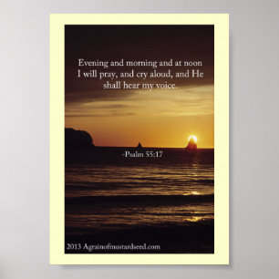 Bible Scripture Prayers Poster