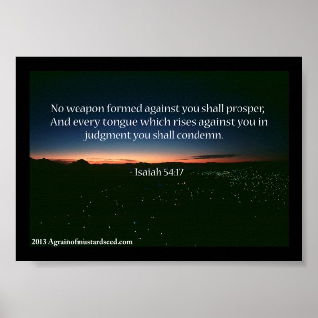 Bible Scripture prayers Poster (Front)