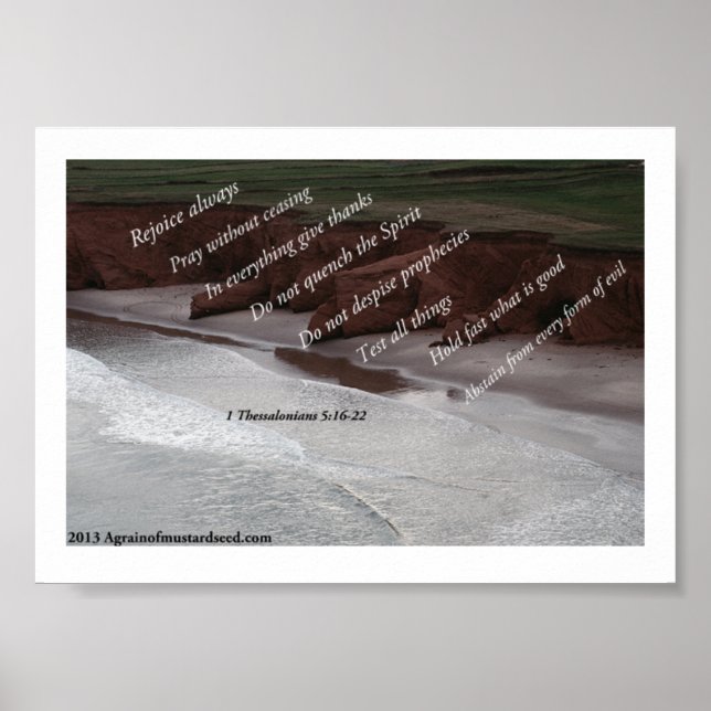 Bible Scripture Prayers Poster (Front)