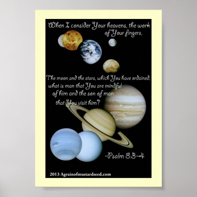 Bible Scripture Prayers Poster (Front)