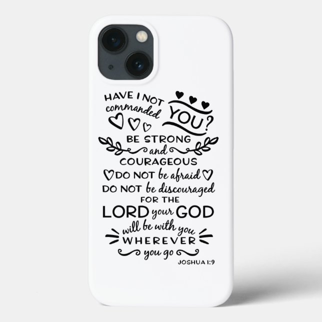 Bible Scripture Verse Joshua 1:19 Case-Mate iPhone Case (Back)