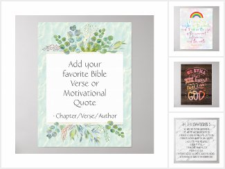 Bible Scripture Wall Art Christian Quote Posters