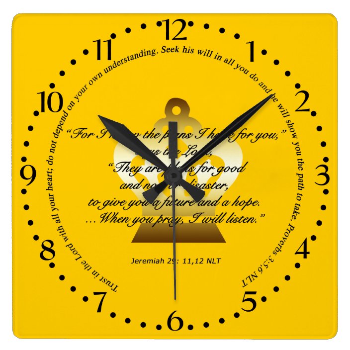 Bible Scripture Wall Clock
