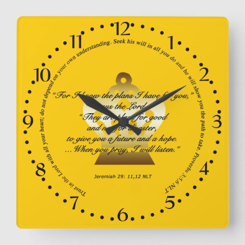 Bible Scripture Wall Clock