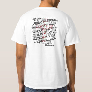 Bible Shirt; Psalms 23 T-Shirt