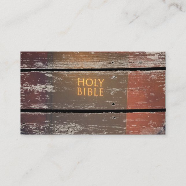 Bible Spiritual Church Business Cards (Front)